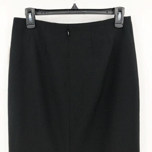 KASPER Women's Classic Pencil Skirt Size 4 Black Crepe Stretch Lined NWT - Picture 8 of 15